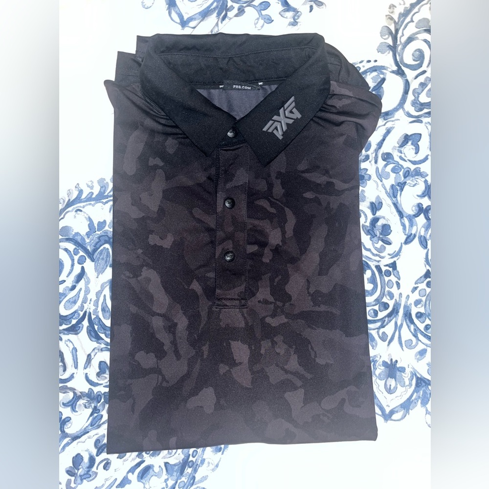 PXG Black & Grey Golf Polo